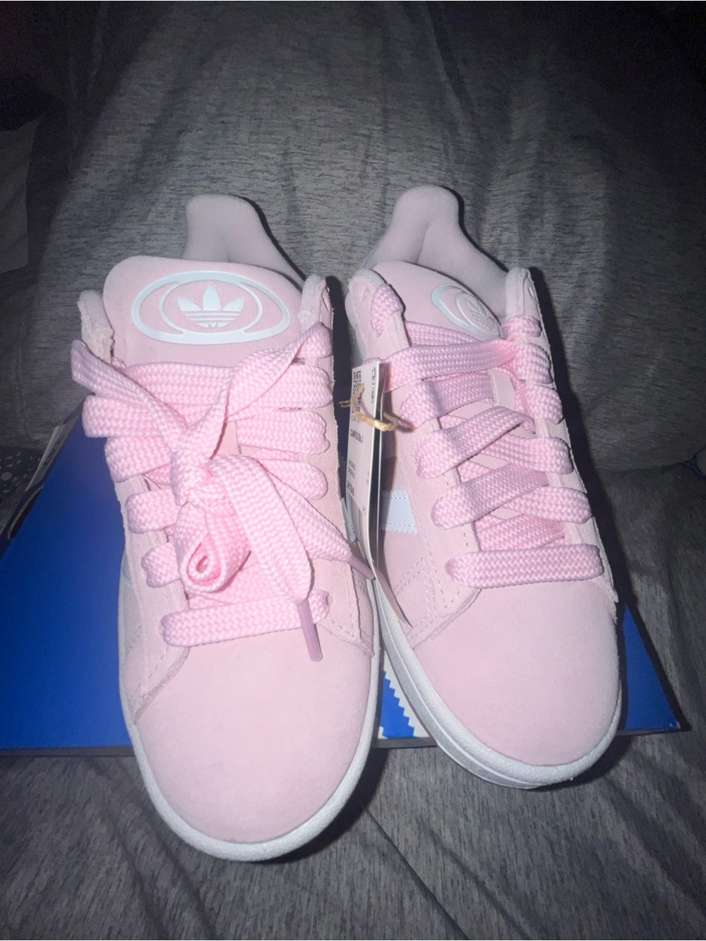 adidas Light Pink Suede Low-Top Sneakers